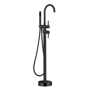 Muda Black Freestanding Bath Mixer