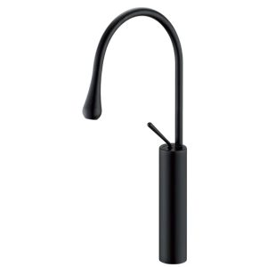 Swan tall black basin mixer