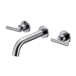 The Knob Basin and bath mixer silver