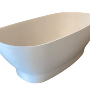 Ovale Freestanding Bath Polished White W160cmxD75cmxH52cm