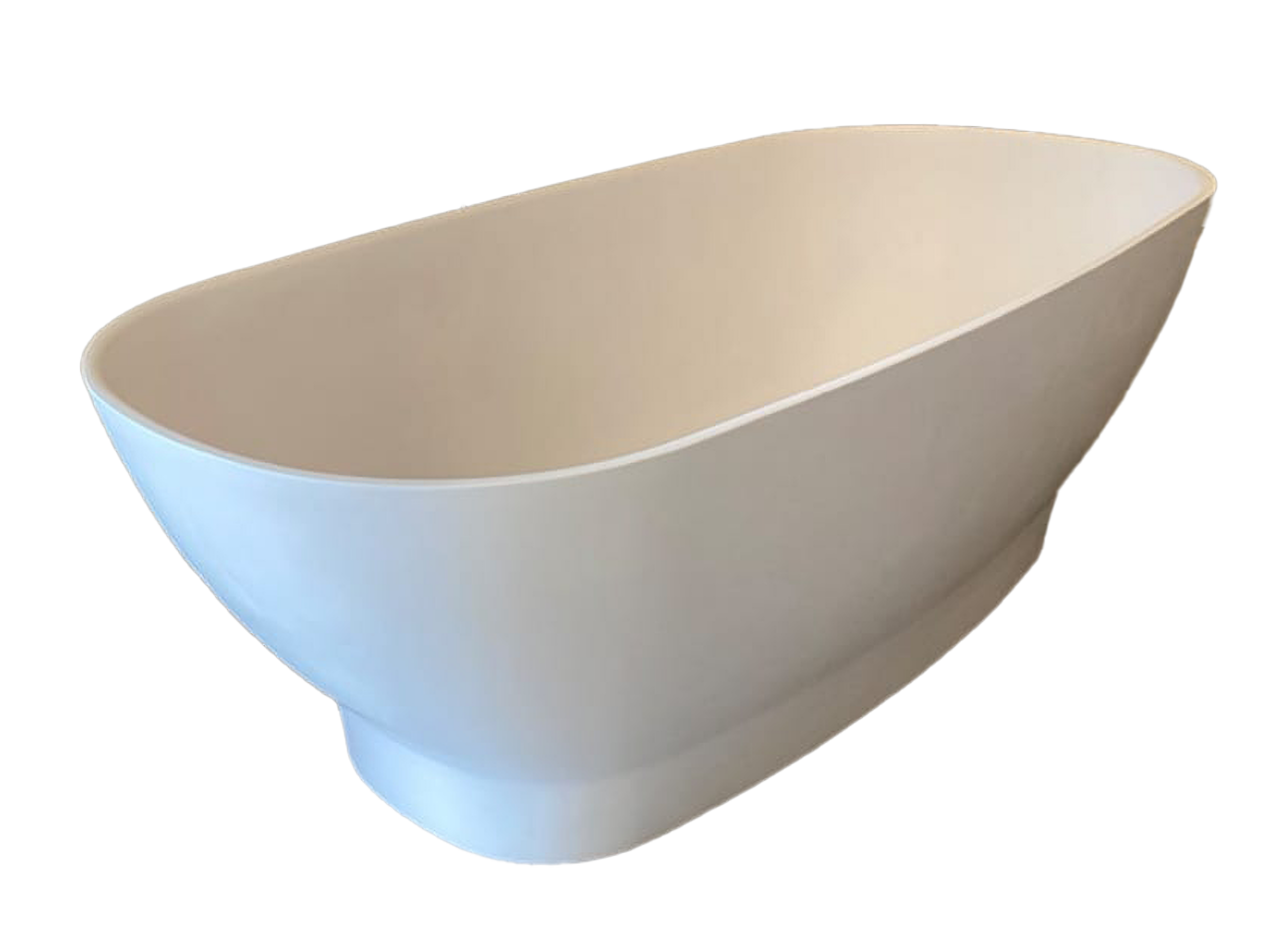 Ovale Freestanding Bath Polished White W160cmxD75cmxH52cm